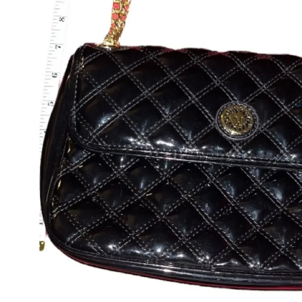 Anne Klein Ak Anne Klein Black Purse With Gold Chain - Women | Color: Black - Picture 11 of 12